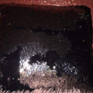 Mermagiccreations pillow black and silver